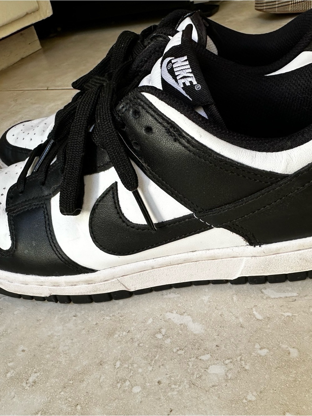 Nike Black and White Women’s Panda Low-Top Sneakers